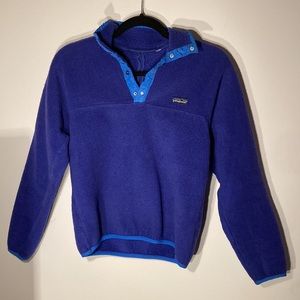 Patagonia Kids vintage Synchilla snap t fleece pullover - size Medium